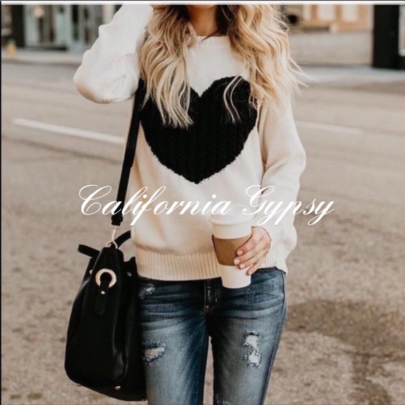 Heart Knit Sweater - Picture 2 of 6